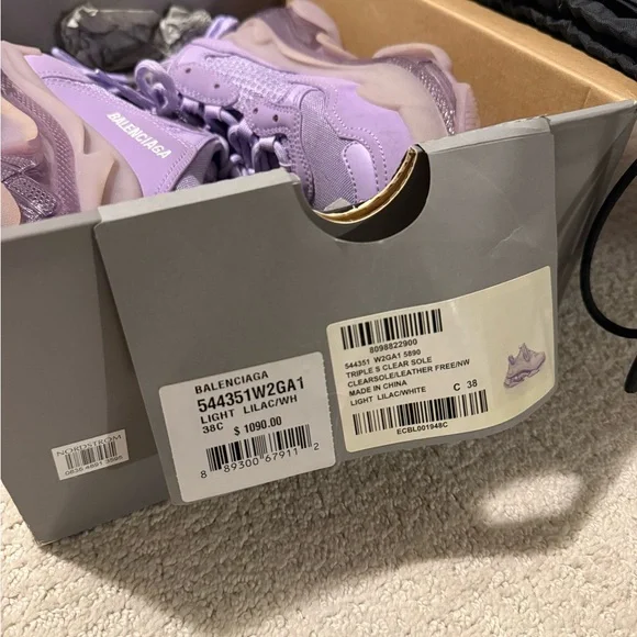 Balenciaga Light Lilac Sneakers - Picture 3 of 4